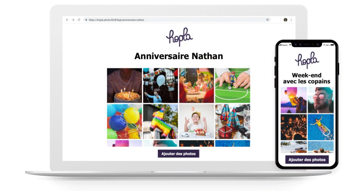 Hopla - service de partage de photos
